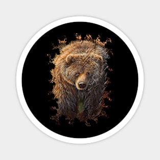 Grizzly Stare Magnet